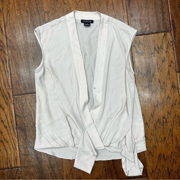 Trouve Tops - Trouvé‎ sleeveless wrap blouse